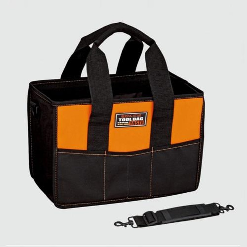 エスコ EA925CH-17 350x200x240mm角型オープンバッグ(オレンジ) 1個(ご注文単位1個)【直送品】