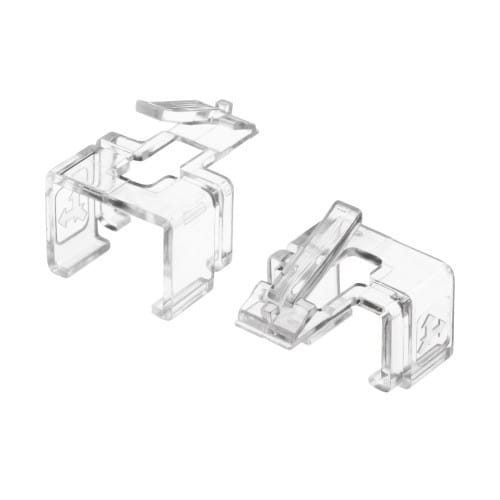 エスコ EA764BK-32 RJ45プラグ用補修ラッチ(クリア) 1袋 （ご注文単位1袋）【直送品】