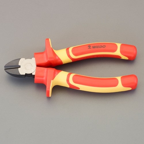 エスコ EA536WE-1 150mm 絶縁ニッパー(グリップ付/メッキ) 1個 （ご注文単位1個）【直送品】