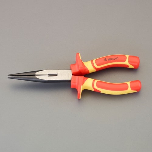 エスコ EA537WE-1 150mm 絶縁ラジオペンチ(ストレート/メッキ) 1個 （ご注文単位1個）【直送品】