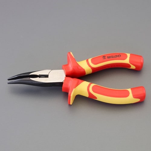 エスコ EA537WE-11 150mm 絶縁ラジオペンチ(グリップ付/45ﾟ先曲) 1個 （ご注文単位1個）【直送品】