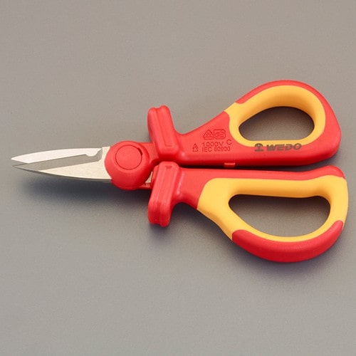 エスコ EA540E-51 160mm はさみ・電工用(絶縁) 1本 (ご注文単位1本)【直送品】