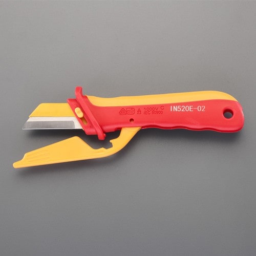 エスコ EA640GW-2 58x185mm 絶縁電工ナイフ(替刃式) 1個 (ご注文単位1個)【直送品】