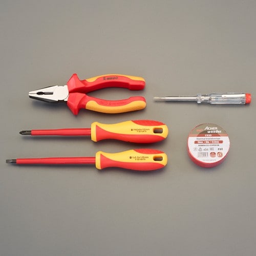 エスコ EA640XW-1 [5個組] 絶縁工具セット 1セット （ご注文単位1セット）【直送品】