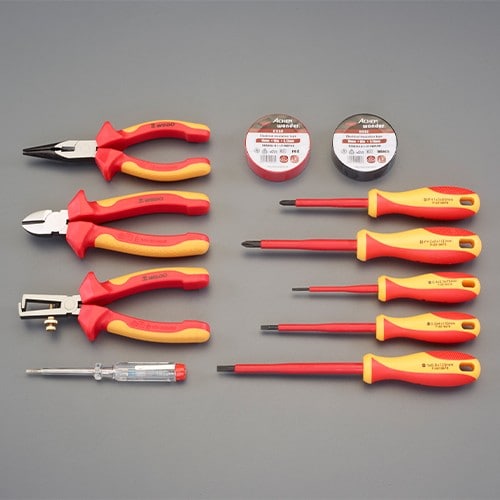 エスコ EA640XW-2 [11個組] 絶縁工具セット 1セット （ご注文単位1セット）【直送品】