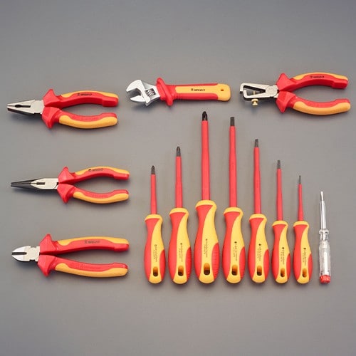 エスコ EA640XW-3 [13個組] 絶縁工具セット 1セット （ご注文単位1セット）【直送品】