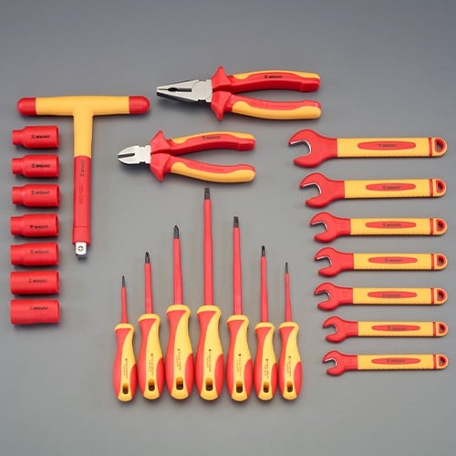 エスコ EA640XW-4 [24個組] 絶縁工具セット 1セット （ご注文単位1セット）【直送品】