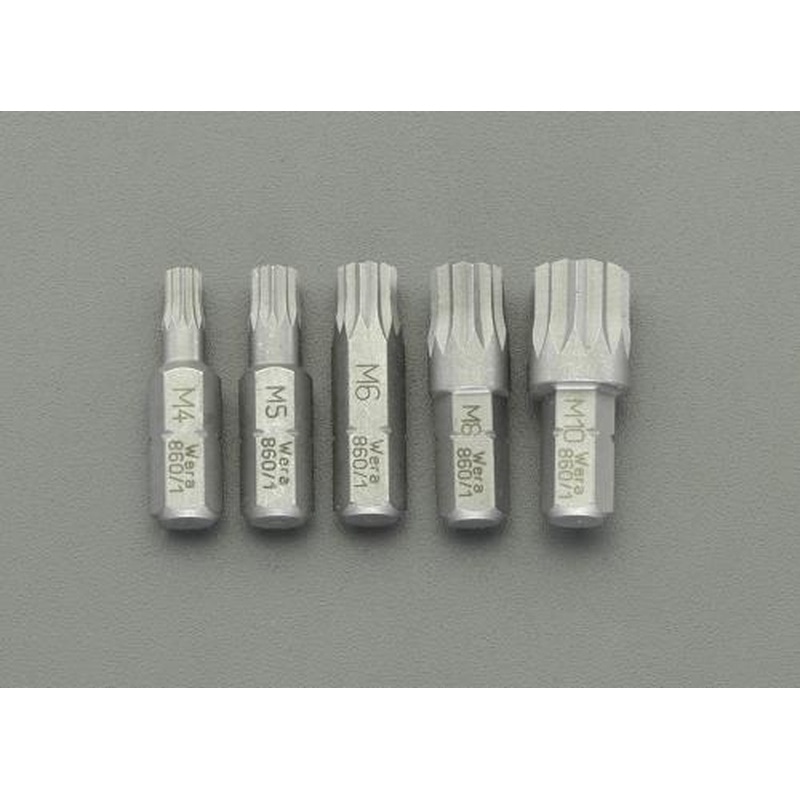 エスコ EA611AH-10 5本組/M4-M10［XZN]ドライバービット 1個（ご注文単位1個）【直送品】