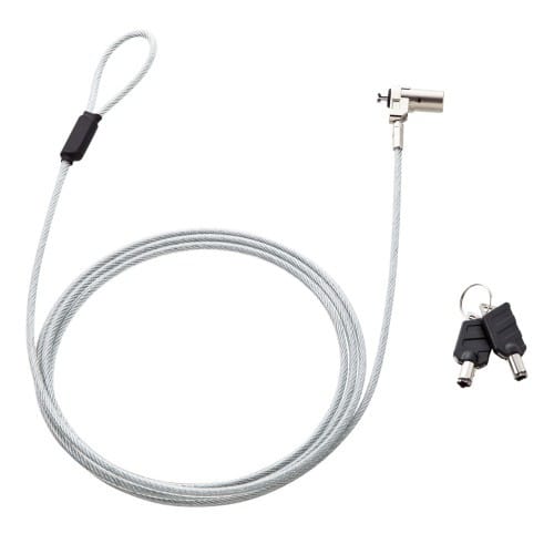 エスコ EA983TS-312 φ4.4mmx2.0m パソコンセキュリティワイヤー(同一キー) 1本 （ご注文単位1本）【直送品】