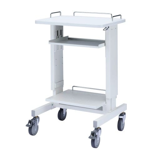 エスコ EA954HC-282 600x510x889-1039mm [立作業用]PCラック 1台 （ご注文単位1台）【直送品】