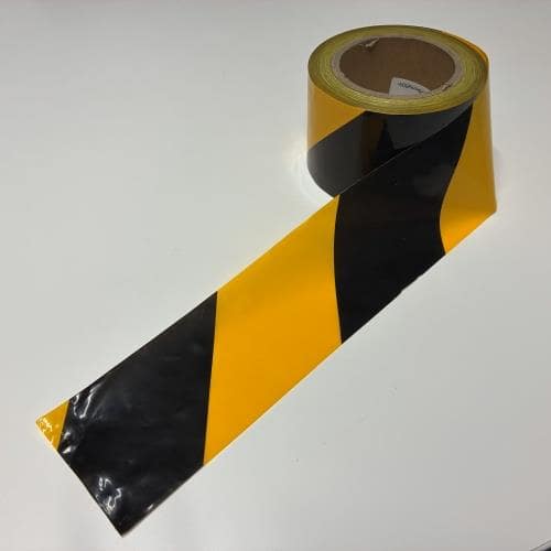 エスコ EA983DB-40 76mm/50m 標識テープ(トラ) 1巻 （ご注文単位1巻）【直送品】