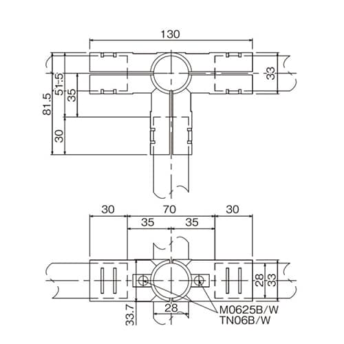 エスコ EA976AW-111A [パイプラック用] 5方向メタルジョイント(2組) 1袋 （ご注文単位1袋）【直送品】