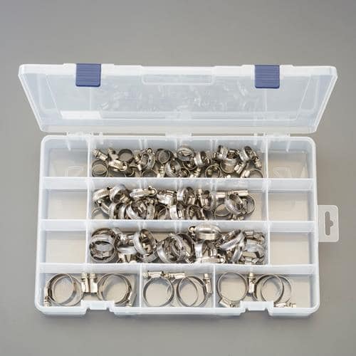 エスコ EA463HE-1 10- 32mm ホースクランプセット(SUS304) 1組 （ご注文単位1組）【直送品】