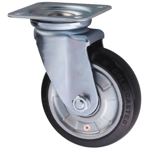 エスコ EA986PN-314 150mm キャスター(自在金具付/高導電) 1個 （ご注文単位1個）【直送品】