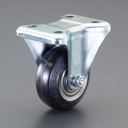 エスコ EA986PN-301 75mm キャスター(固定金具付/高導電) 1個 （ご注文単位1個）【直送品】