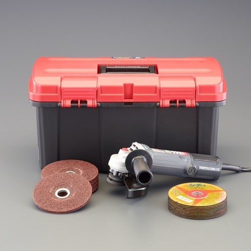 エスコ EA809DB-11 125mm/1260W ディスクグラインダーセット 1セット （ご注文単位1セット）【直送品】