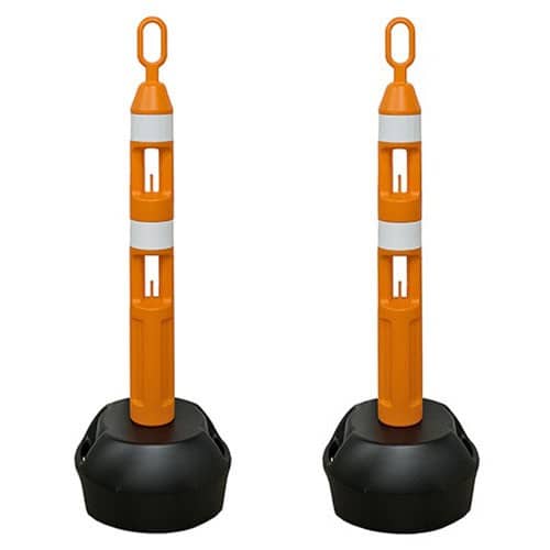 エスコ EA983FT-256 350x1100mm バリケードスタンド(2本) 1箱 （ご注文単位1箱）【直送品】