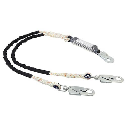 エスコ EA998HB-22 1.65m ツインランヤード(柱上作業用) 1個 （ご注文単位1個）【直送品】