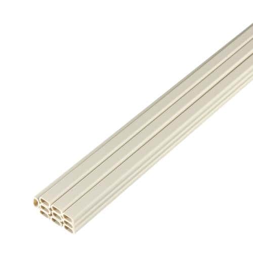 エスコ EA947JC-44A 21mmx2.0m テープ付モール(プラスチック/ミルキー/10本) 1袋 （ご注文単位1袋）【直送品】