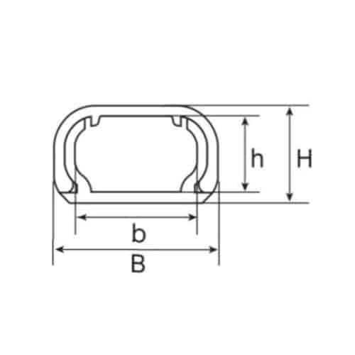 エスコ EA947JC-44A 21mmx2.0m テープ付モール(プラスチック/ミルキー/10本) 1袋 （ご注文単位1袋）【直送品】