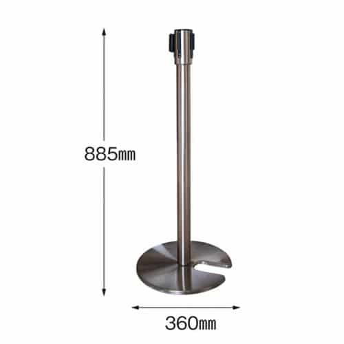 エスコ EA983FT-431 360x885mm ガイドポール(シルバー) 1本 （ご注文単位1本）【直送品】