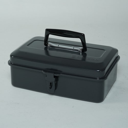 エスコ EA504AB-52A 250x162x 93mm 工具箱(スチール製/グレー) 1個 （ご注文単位1個）【直送品】