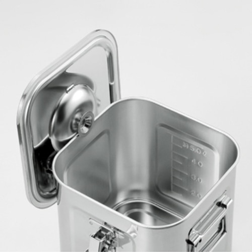 エスコ EA508SC-157A 190x190x189mm ふた付深型ボックス(ステンレス製) 1個 （ご注文単位1個）【直送品】