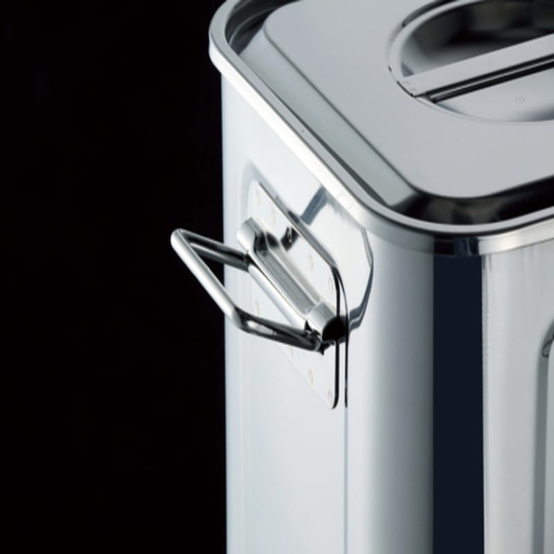 エスコ EA508SC-157A 190x190x189mm ふた付深型ボックス(ステンレス製) 1個 （ご注文単位1個）【直送品】