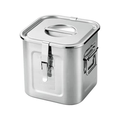 エスコ EA508SC-158A 210x210x209mm ふた付深型ボックス(ステンレス製) 1個 （ご注文単位1個）【直送品】