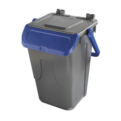 エスコ EA995CB-33 35L ダストボックス(フタロック付/青) 1台 （ご注文単位1台）【直送品】