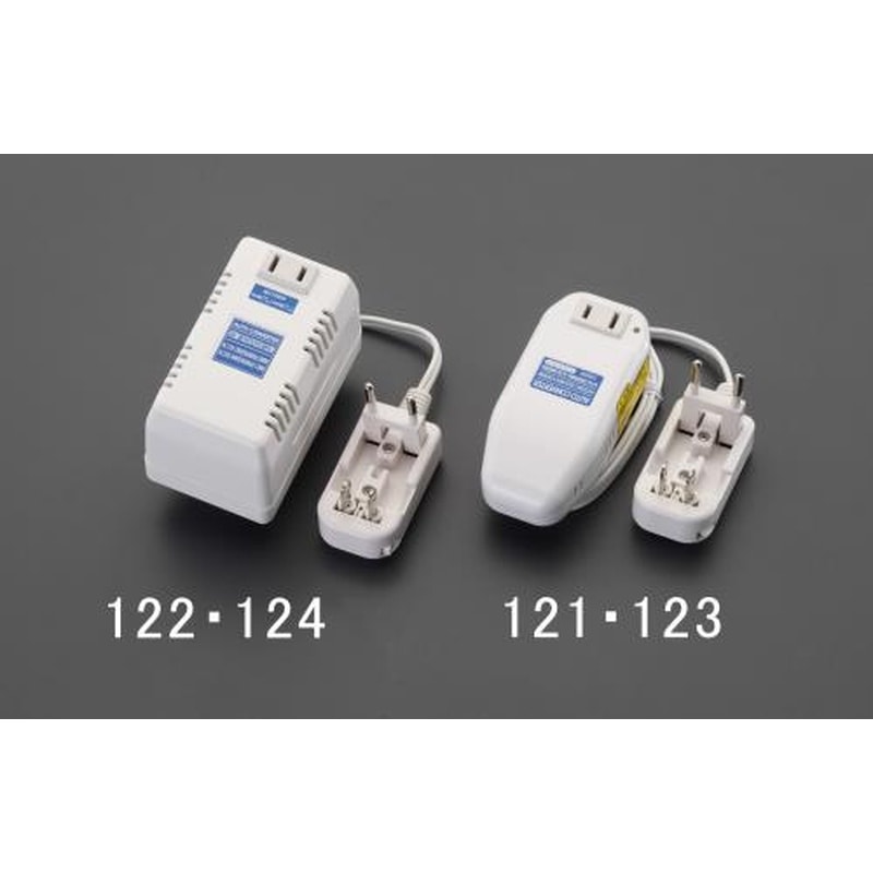 エスコ EA940CD-124 AC240V/1500W海外用マルチプラグ変圧器 1個（ご注文単位1個）【直送品】