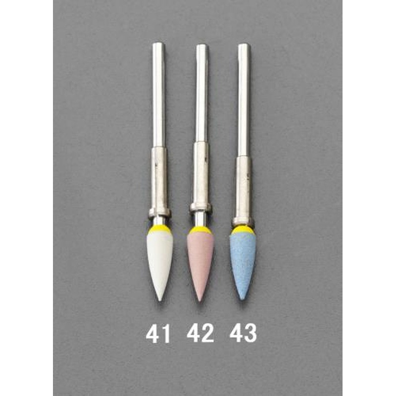 エスコ EA819DH-41 φ4x13mmダイヤモンドゴム砥石(細目/3mm軸) 1個（ご注文単位1個）【直送品】