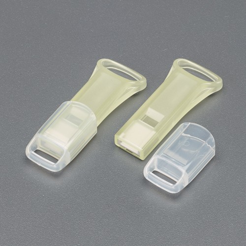 エスコ EA916XK-6 48x20x8mm超薄型ホイッスル(蓄光/キャップ付/10個 1袋 （ご注文単位1袋）【直送品】