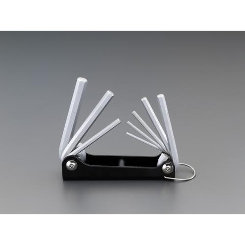 エスコ EA573VP-10 2.5-10mm/8本組［Hex]キーレンチ(折畳式) 1個（ご注文単位1個）【直送品】