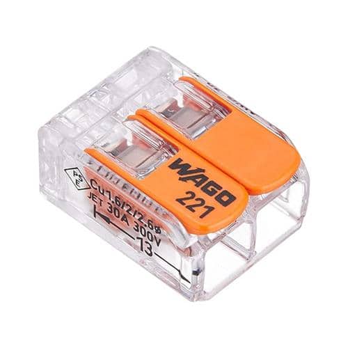 エスコ EA538WA-16 差込形電線コネクター(2極/10個) 1束 （ご注文単位1束）【直送品】