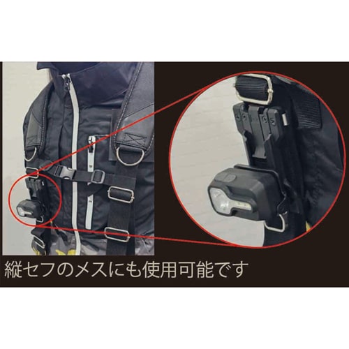 エスコ EA758FH-18 [充電式] ヘッドライト/LED(脱着式) 1個 （ご注文単位1個）【直送品】