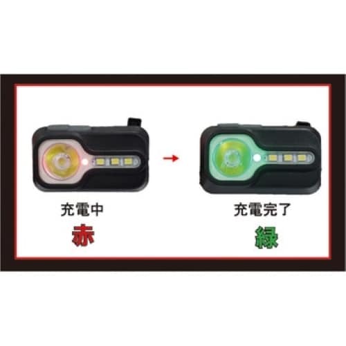 エスコ EA758FH-18 [充電式] ヘッドライト/LED(脱着式) 1個 （ご注文単位1個）【直送品】