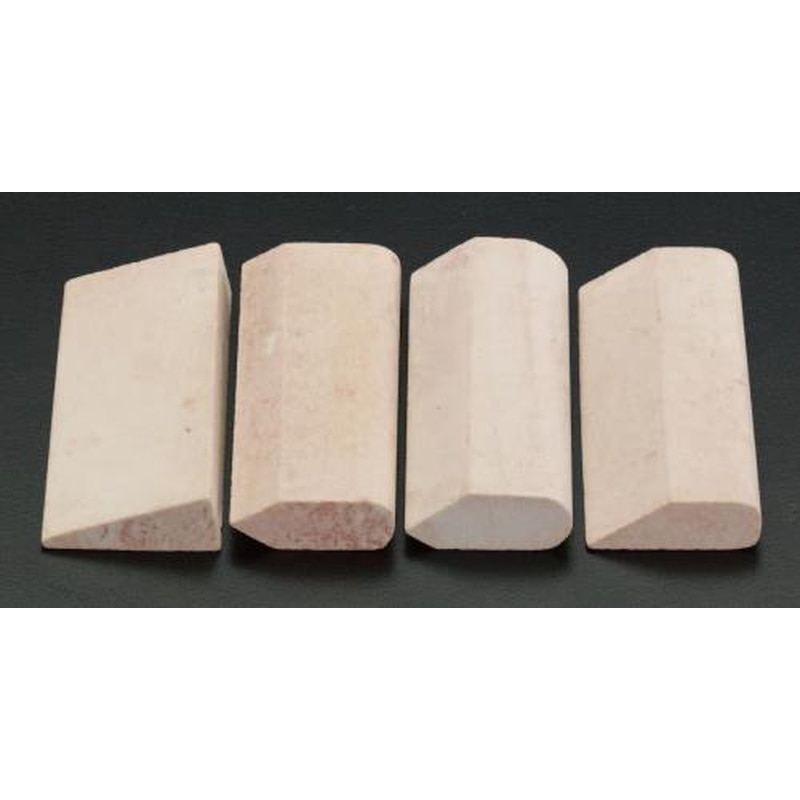 エスコ EA522AK-1 76x25x9.5mm油砥石・櫛形(4個組/中目) 1個(ご注文単位1個)【直送品】