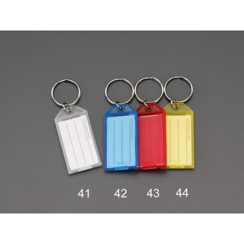 エスコ EA956VL-43 29x58mmネームタグ(レッド/10個) 1個（ご注文単位1個）【直送品】