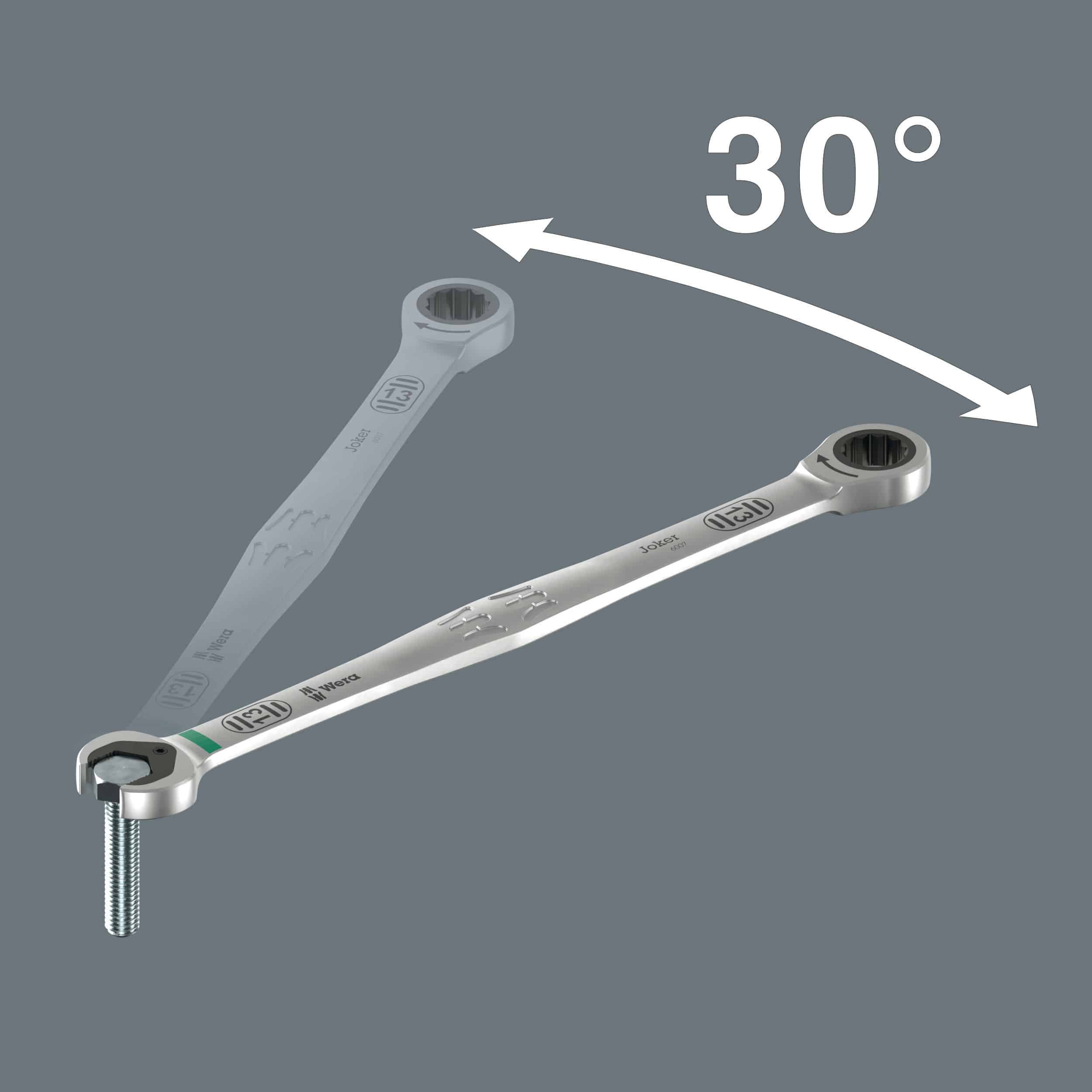 エスコ EA614WH-13 13mm ロングコンビネーションレンチ(ラチェット式) 1本 （ご注文単位1本）【直送品】