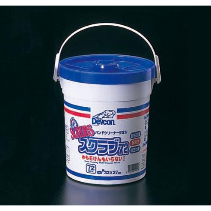 エスコ EA922HA-12 267x311mmウェットタオル(洗剤付/72枚) 1個（ご注文単位1個）【直送品】