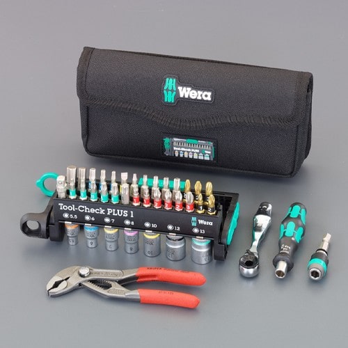 エスコ EA562WC-2 プライヤー付ビット&ソケットセット 1セット （ご注文単位1セット）【直送品】