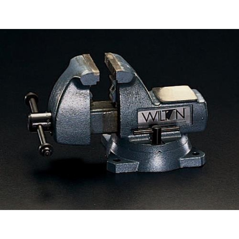 エスコ EA525W-125 125mm/0-133mmメカニックバイス(回転台付) 1個（ご注文単位1個）【直送品】