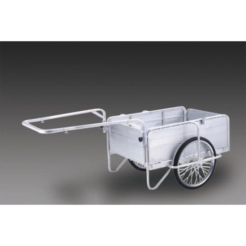 エスコ EA520AG-6 1200x800mmリヤカー・折畳式(側板付/アルミ製) 1個（ご注文単位1個）【直送品】