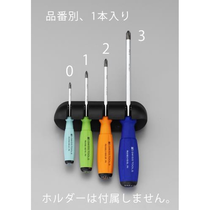 エスコ EA560PR-1 #1x80mm［＋]ドライバー(黄緑) 1個（ご注文単位1個）【直送品】