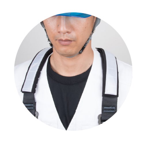 エスコ EA998FD-81 肩パッド(フルハーネス用/2枚) 1組 (ご注文単位1組)【直送品】