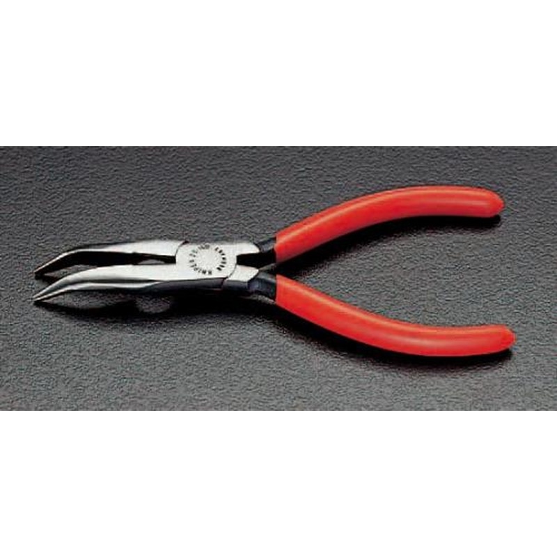 エスコ EA537KB-160 160mmラジオペンチ(40゜先曲) 1個(ご注文単位1個)【直送品】