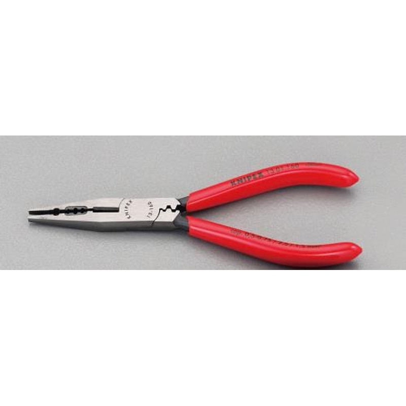 エスコ EA537PC-160 160mm穴付ラジオペンチ(圧着付) 1個（ご注文単位1個）【直送品】