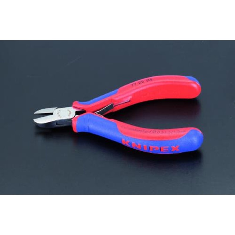 エスコ EA535KD-3 115mm精密用ニッパー(グリップ・バネ付/直刃) 1個(ご注文単位1個)【直送品】