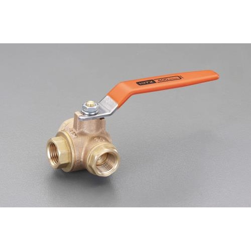 エスコ EA470BA-10 Rc1”三方ボールバルブ 1個(ご注文単位1個)【直送品】